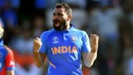 2019 विश्वकप में मैच के दौरान विकेट लेने के बाद जश्न मानते मोहम्मद शमी